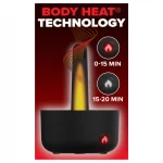 PDX Elite Milk Me Hotter - melegítő maszturbátor férfiaknak (fekete)
