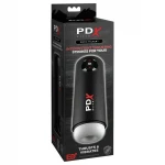 PDX Elite Moto Milker - akkus lökő-vibrációs maszturbátor (fekete)