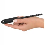 You2Toys Pearl Dilator - fekete gömbös, vibrációs húgycsőtágító dilátor (0,8 cm)