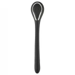 Penis Plug Dilator - fekete akkus, vibrációs húgycső dilátor (1 cm)