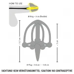 You2Toys Penisplug - szilikon makk-ketrec húgycső dilátorral (fekete)