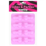 Pénisz formájú jégkocka készítő forma (pink)