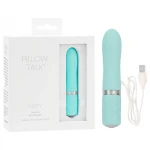 Pillow Talk Flirty - akkus rúd vibrátor (türkiz)
