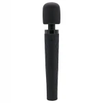 Pixey Deluxe Black Velvet - wand vibrátor L (fekete)