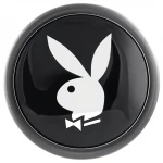 Playboy Tux - anál plug kezdőknek, kis méret (ezüst)