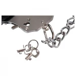 You2Toys - plüss szexbilincs hosszú lánccal (fekete)