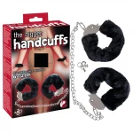 You2Toys - plüss szexbilincs hosszú lánccal (fekete)