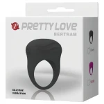 Pretty Love Bertram - rezgő péniszgyűrű (fekete)