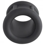Pulselock Cocktura - fekete bordázott szilikon péniszgyűrű (30 mm)