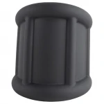 Pulselock Cocktura - fekete bordázott szilikon péniszgyűrű (30 mm)
