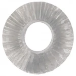 Pulselock Cocktura - bordázott TPE péniszgyűrű (átlátszó) - 19mm