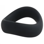 Pulselock Cocktura - csavart szilikon péniszgyűrű (fekete) - 45mm