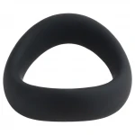 Pulselock Cocktura - csavart szilikon péniszgyűrű (fekete) - 47,5mm