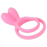 Pulselock Cocktura - nyuszis pénisz- és heregyűrű (pink)