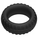 Pulselock Forge - abroncs mintás szilikon péniszgyűrű (fekete) - 30mm
