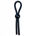 Pulselock Forge - állítható lasszós szilikon péniszgyűrű (fekete)