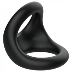 Pulselock Taur - kontúros pénisz- és heregyűrű (fekete)