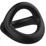 Pulselock Taur - Y-formájú pénisz- és heregyűrű (fekete) - M