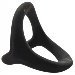 Pulselock Taur - Y-formájú pénisz- és heregyűrű (fekete) - S
