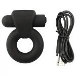 Pulselock Vantr - akkus vibrációs péniszgyűrű (fekete) - 25mm