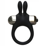 Pulselock Vantr - vibrációs nyuszis péniszgyűrű (fekete) - 30mm