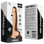 Real Fantasy Conrad - tapadókorongos vibrátor - 20 cm (testszínű)