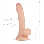 Real Fantasy Vince - herés fitymás dildó - 19,5 cm (testszínű)