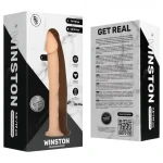 Real Fantasy Winston - tapadókorongos vibrátor - 19 cm (testszínű)