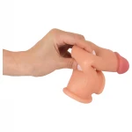 realistixxx - heregyűrűs hosszabbító péniszköpeny - 19 cm (testszínű)