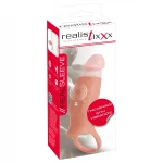 realistixxx - nyitott végű, vibrációs péniszköpeny (testszínű)