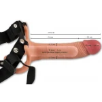 realistixxx Strap-on - felcsatolható, üreges dildó (testszínű)