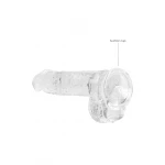 RealRock - áttetsző élethű dildó (15 cm)