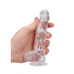 RealRock - áttetsző élethű dildó (15 cm)