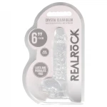 RealRock - áttetsző élethű dildó (15 cm)