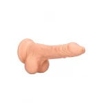 RealRock Dong 7 - élethű, herés dildó (17 cm, testszínű)