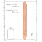 RealRock Double Dong 14 - dupla dildó (36 cm, testszínű)