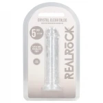 RealRock - élethű dildó tapadókoronggal (átlátszó) - 12,7 cm