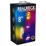 REALROCK - herés, világító vibrátor - 20 cm