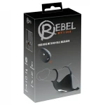 Rebel - akkus, péniszgyűrű és here vibrátor (fekete)