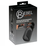 Rebel - lüktető, vibrációs maszturbátor férfiaknak (fekete)