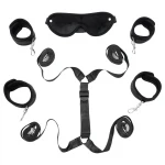 Rimba Soft - ágyhoz rögzíthető bondage kötöző szett (6 részes)