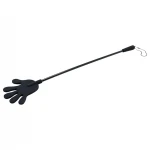 Rimba - Kéz alakú szilikon lovaglópálca, paskoló - 40cm (fekete)