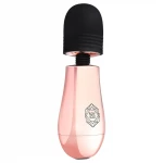 Rosy Gold Mini Wand - akkus, masszírozó vibrátor (rosegold)