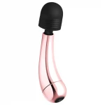 Rosy Gold Wand Mini Curve - masszírozó vibrátor (rosegold)