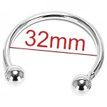 Rozsdamentes fém makkgyűrű - ejakuláció késleltetéshez (32 mm)