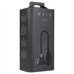 Saiz Basic - kézi punci pumpa nőknek (átlátszó-fekete)