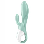 Satisfyer Air Pump Bunny 5 - App-vezérelt pumpálható vibrátor (menta)