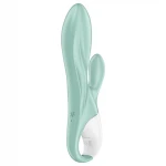 Satisfyer Air Pump Bunny 5 - App-vezérelt pumpálható vibrátor (menta)