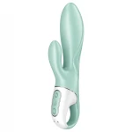 Satisfyer Air Pump Bunny 5 - App-vezérelt pumpálható vibrátor (menta)