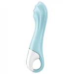 Satisfyer Air Pump Vibrator 5 - app-vezérelt pumpás vibrátor (kék)